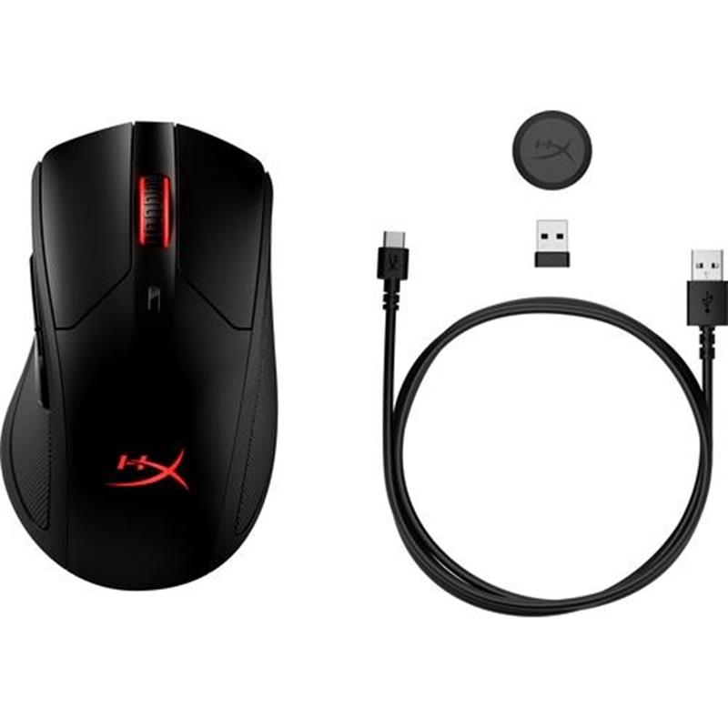 HP HyperX Pulsefire Dart - Wireless Gaming Mouse (Black) muis Rechtshandig RF Draadloos Optisch 16000 DPI
