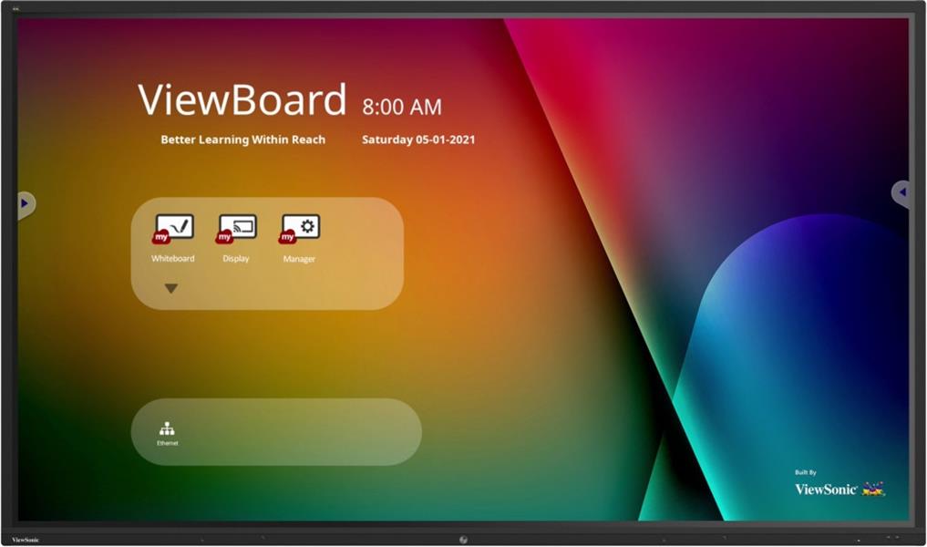 Viewsonic IFP9850-4 interactive whiteboards & accessories 2,49 m (98"") 3840 x 2160 Pixels Touchscreen Zwart USB / Bluetooth