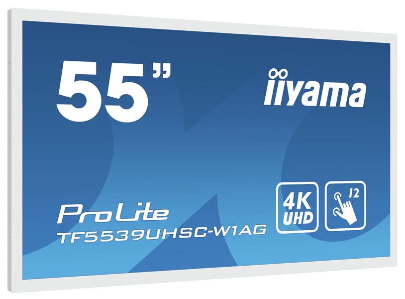 Iiyama 55i PCAP WHITE Anti-glare Bezel Free 15-