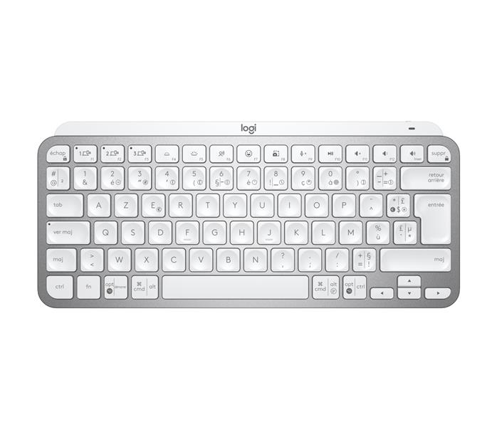 Logitech MX Keys Mini for Business toetsenbord RF-draadloos + Bluetooth AZERTY Frans Aluminium, Wit