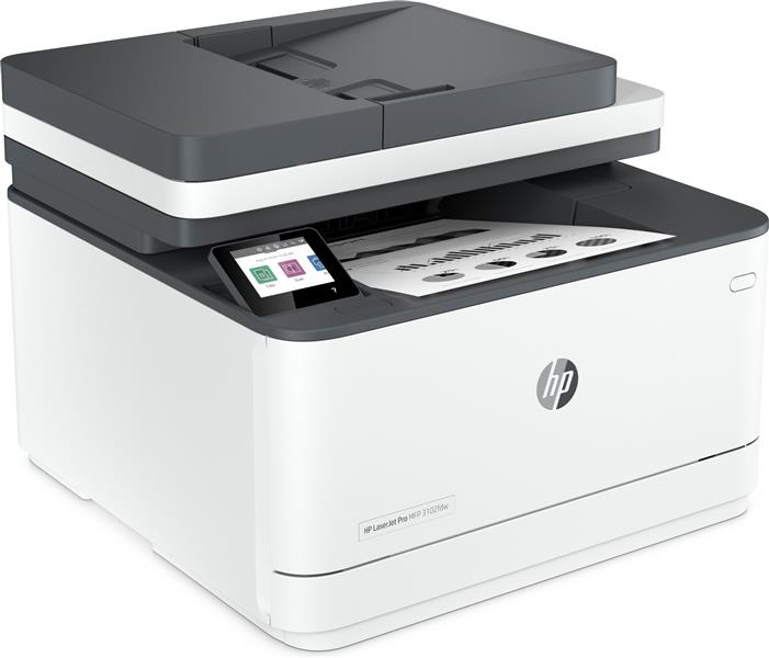 HP LaserJet Pro MFP 3102fdw printer, Zwart-wit, Printer voor Kleine en middelgrote ondernemingen, Printen, kopiëren, scannen, faxen, Dubbelzijdig prin