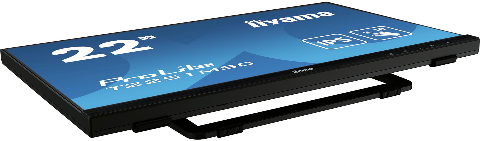 iiyama ProLite T2251MSC-B1 touch screen-monitor 54,6 cm (21.5"") 1920 x 1080 Pixels Multi-touch Multi-gebruiker Zwart