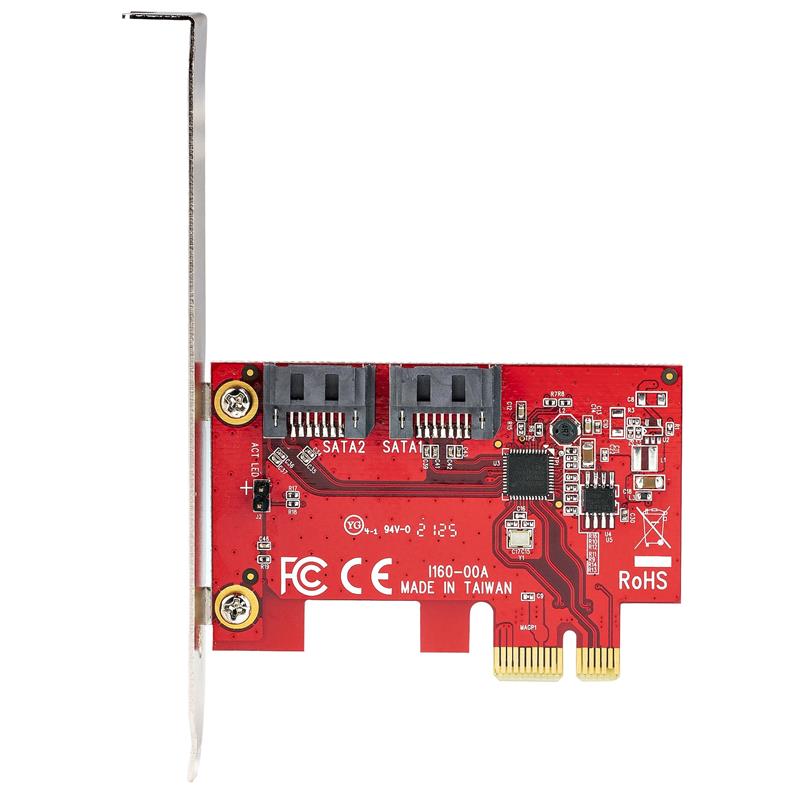 StarTech.com 2P6G-PCIE-SATA-CARD interfacekaart/-adapter Intern