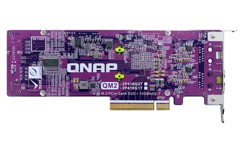 QNAP Card QM2 interfacekaart/-adapter Intern PCIe, RJ-45