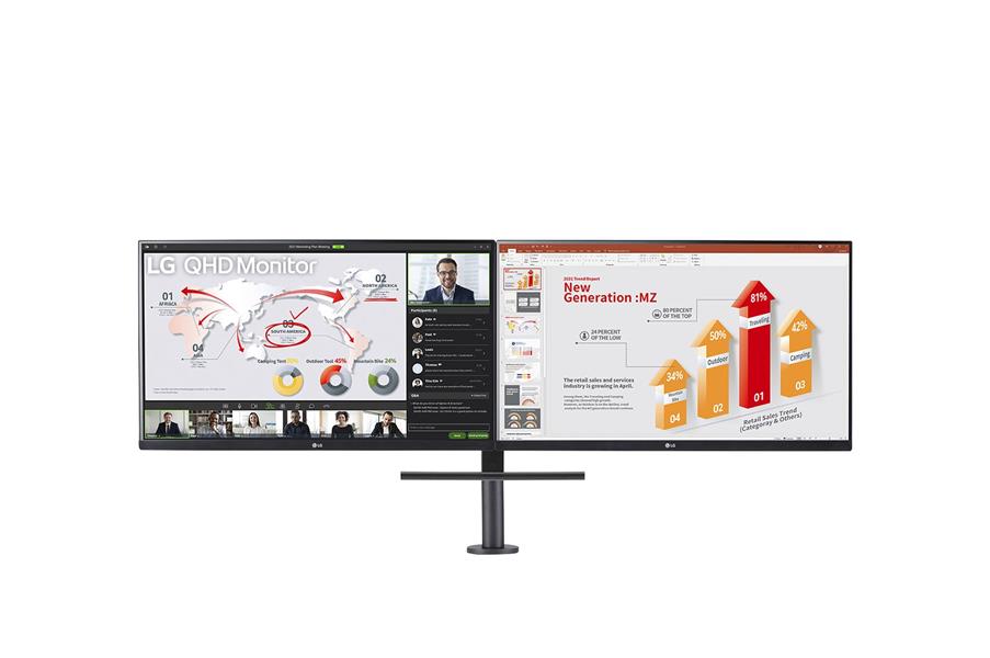 LG 27QP88DP-BS computer monitor 68,6 cm (27"") 2560 x 1440 Pixels Quad HD LED Zwart