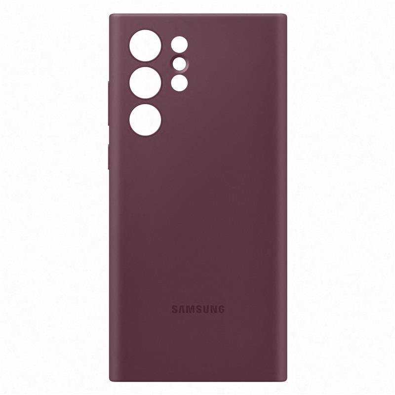 Samsung Silicone Cover Galaxy S22 Ultra 5G Burgundy