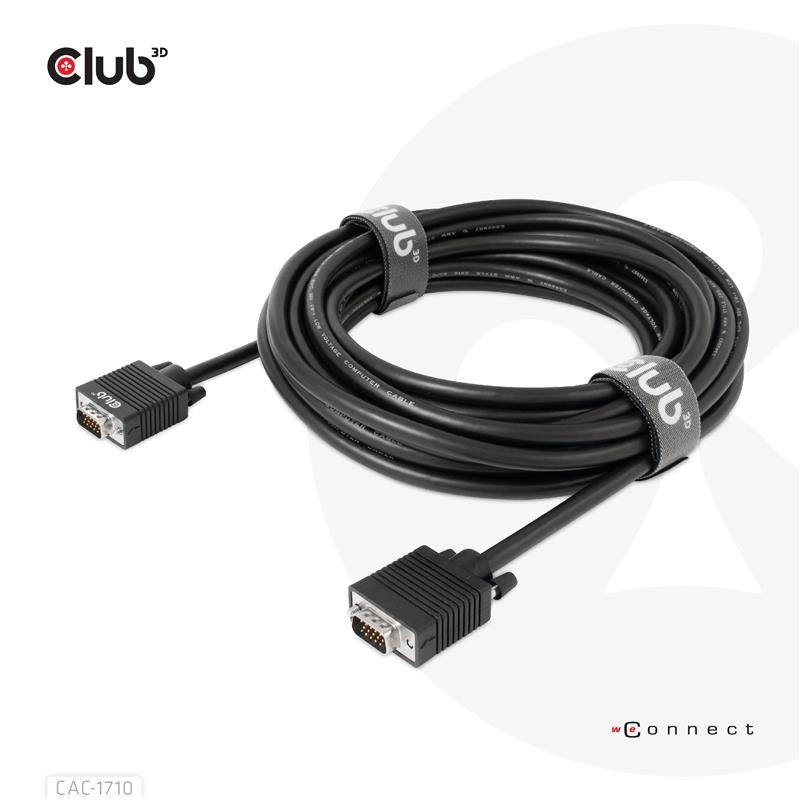 CLUB3D VGA Cable Bidirectional M/M 10m/32.8ft 28AWG