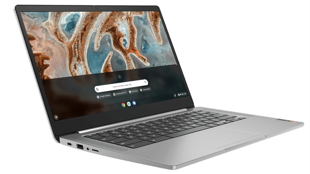 Lenovo IdeaPad 3 Chromebook MT8183 35,6 cm (14"") Full HD MediaTek 4 GB LPDDR4x-SDRAM 64 GB eMMC Wi-Fi 5 (802.11ac) Chrome OS Grijs