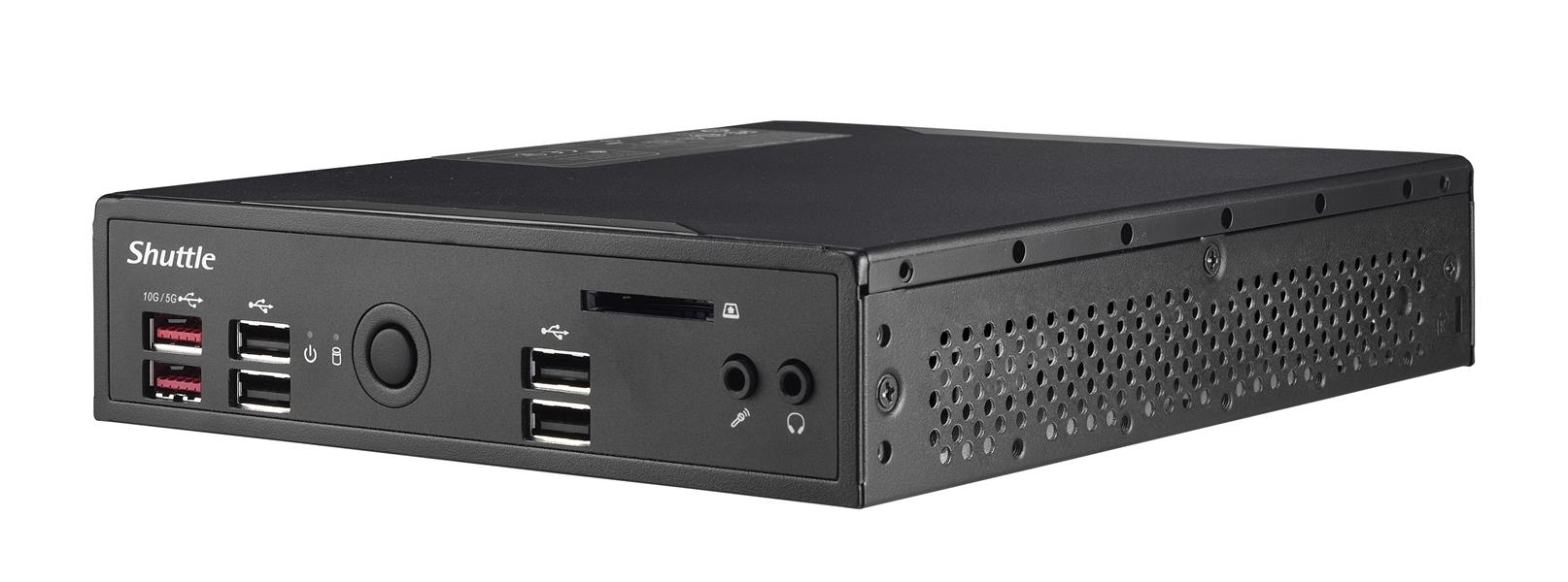 Shuttle XP? slim DS20U3 1,3L maat pc Zwart Intel SoC i3-10110U 2,1 GHz