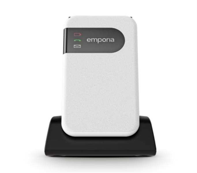 Emporia SIMPLICITYglam.4G 7,11 cm (2.8"") 106 g Zwart, Wit Seniorentelefoon