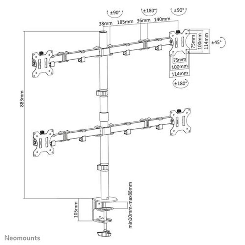 Neomounts monitorarm