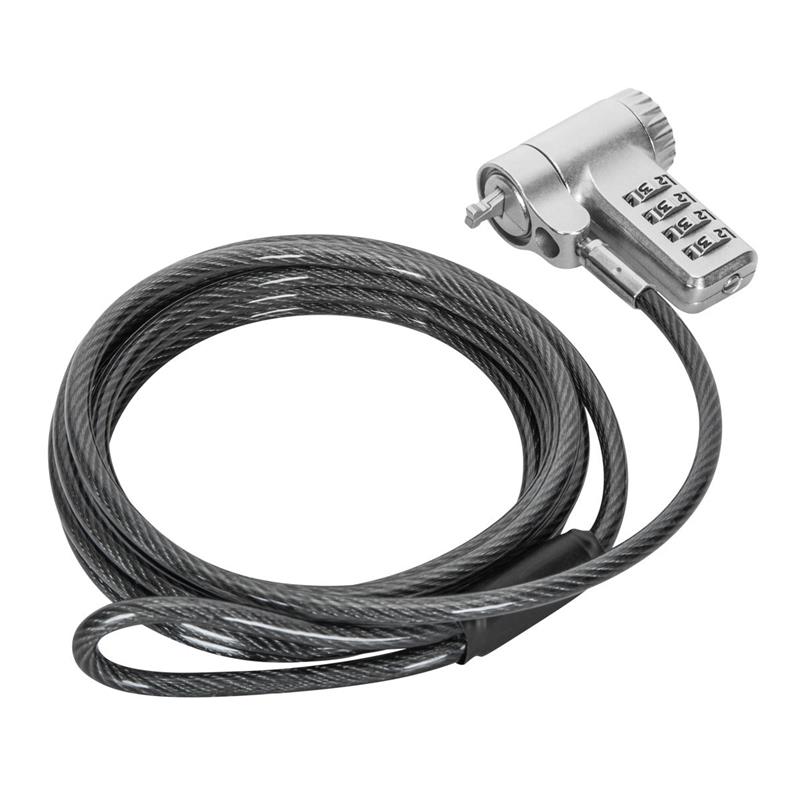 DEFCON Ultimate Universal Resettable Combination Cable Lock with Adaptable Lock Head