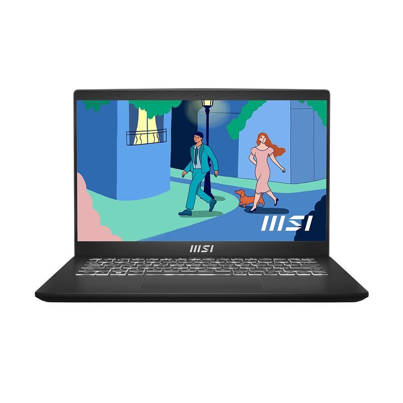 MSI Modern 14 C12M-038NL i7-1255U Notebook 35,6 cm (14"") Full HD Intel® Core™ i7 16 GB DDR4-SDRAM 512 GB SSD Wi-Fi 6 (802.11ax) Windows 11 Home Zwart