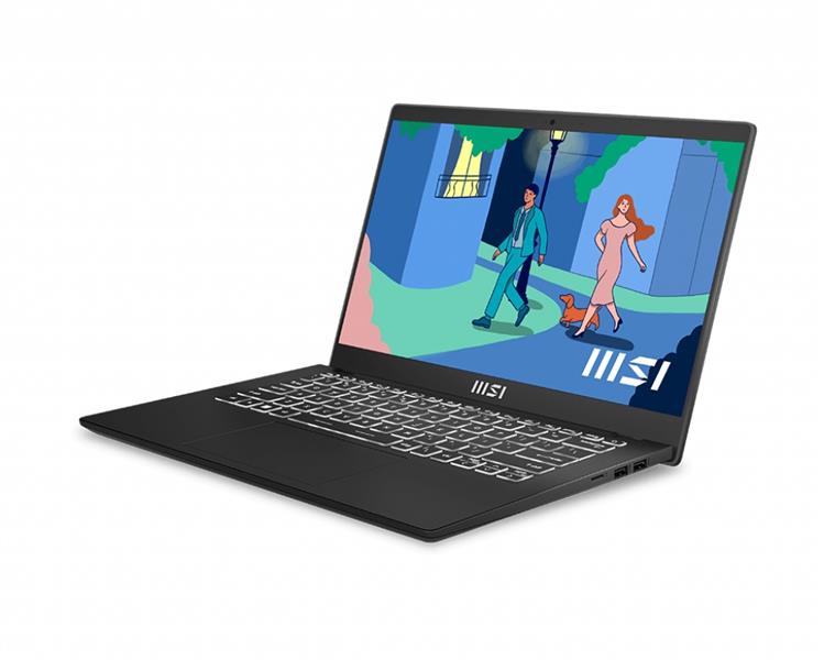 MSI Modern 14 C12M-038NL i7-1255U Notebook 35,6 cm (14"") Full HD Intel® Core™ i7 16 GB DDR4-SDRAM 512 GB SSD Wi-Fi 6 (802.11ax) Windows 11 Home Zwart