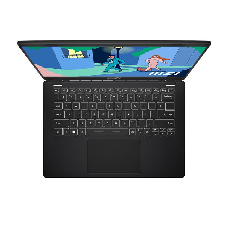 MSI Modern 14 C12M-038NL i7-1255U Notebook 35,6 cm (14"") Full HD Intel® Core™ i7 16 GB DDR4-SDRAM 512 GB SSD Wi-Fi 6 (802.11ax) Windows 11 Home Zwart