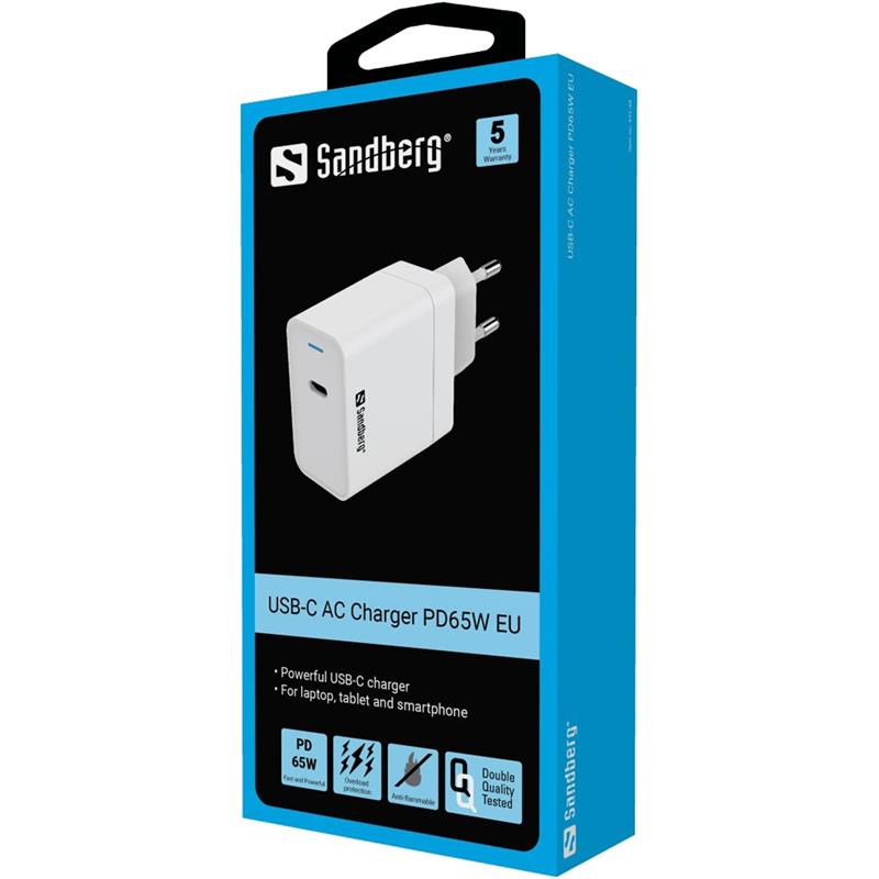 Sandberg 441-48 oplader voor mobiele apparatuur Wit Binnen
