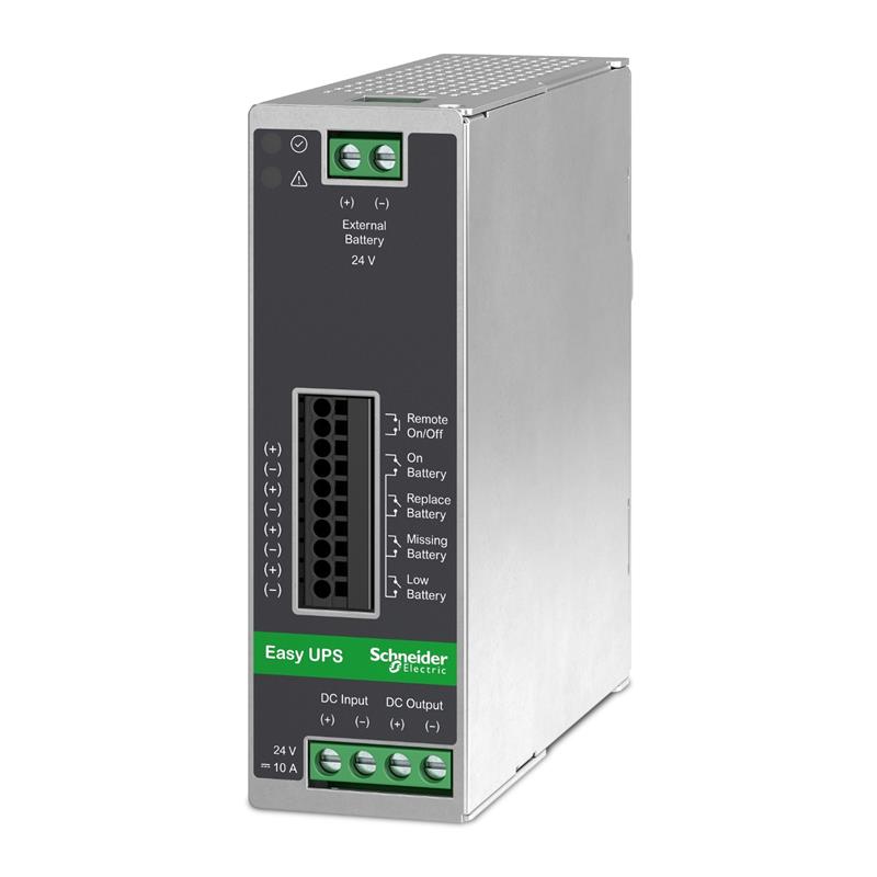 APC BVS240XDPDR 24V DC UPS – 240Watt, 24V, 10A, DIN-Rail montage, Power Module zonder accu