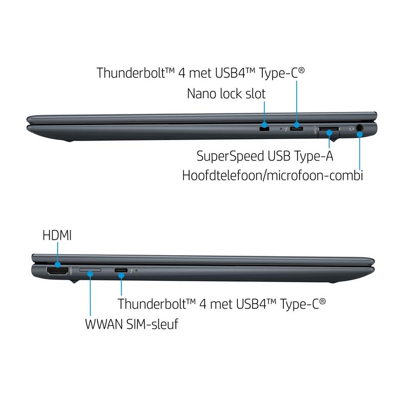 HP Elite Dragonfly 13.5 G3 Notebook 34,3 cm (13.5"") Touchscreen WUXGA+ Intel® Core™ i7 16 GB LPDDR5-SDRAM 512 GB SSD Wi-Fi 6E (802.11ax) Windows 10 P