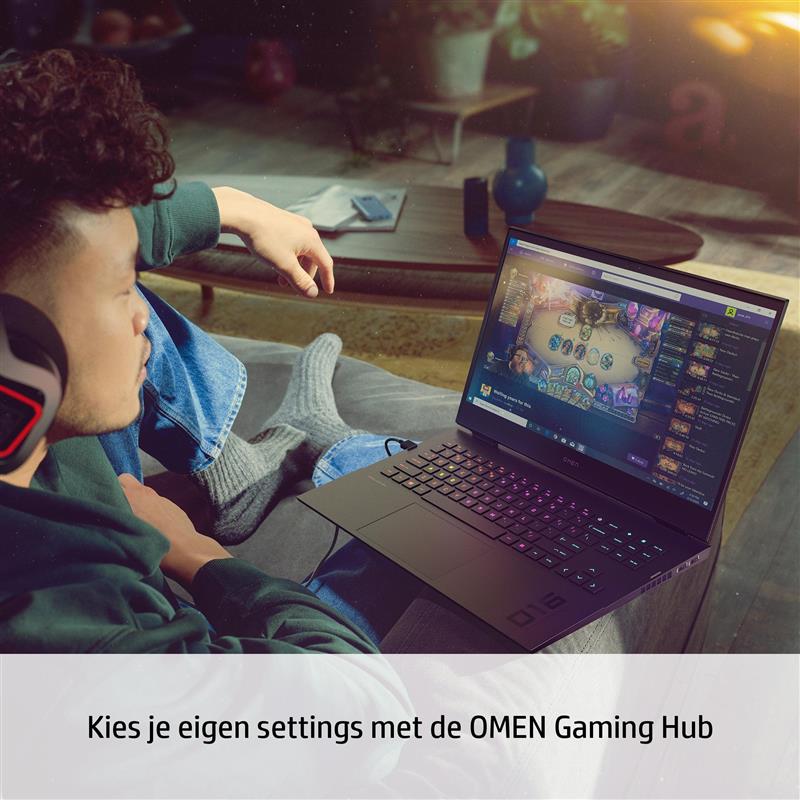 OMEN by HP Laptop 16-b1000nd Intel® Core™ i7 i7-12700H 40,9 cm (16.1"") Quad HD 32 GB DDR5-SDRAM 1 TB SSD NVIDIA GeForce RTX 3070 Ti Wi-Fi 6E (802.11a
