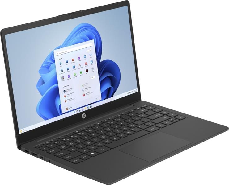 HP 14-em0630nd Laptop 35,6 cm (14"") Full HD AMD Ryzen™ 3 7320U 8 GB LPDDR5-SDRAM 256 GB SSD Wi-Fi 6 (802.11ax) Windows 11 Home in S mode Zwart