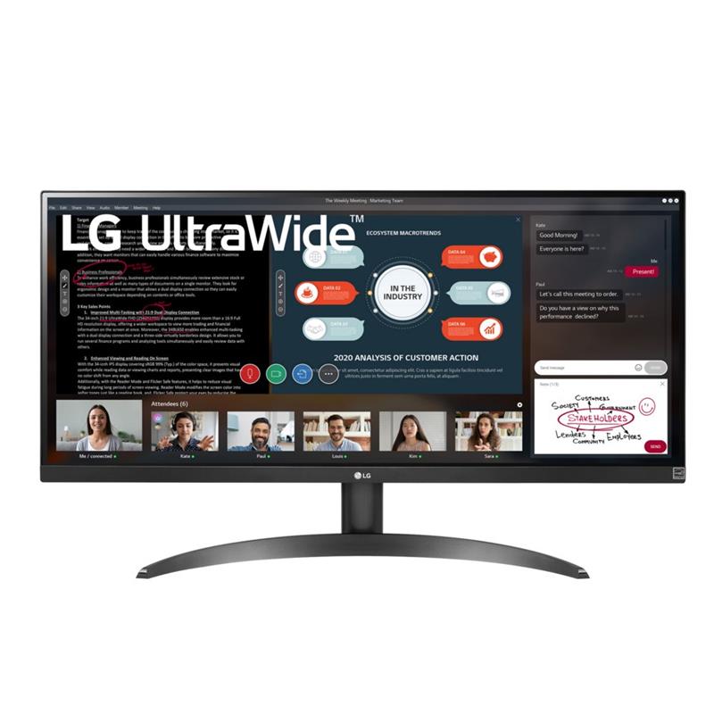 LG 29WP500-B computer monitor 73,7 cm (29"") 2560 x 1080 Pixels UltraWide Full HD LED Zwart