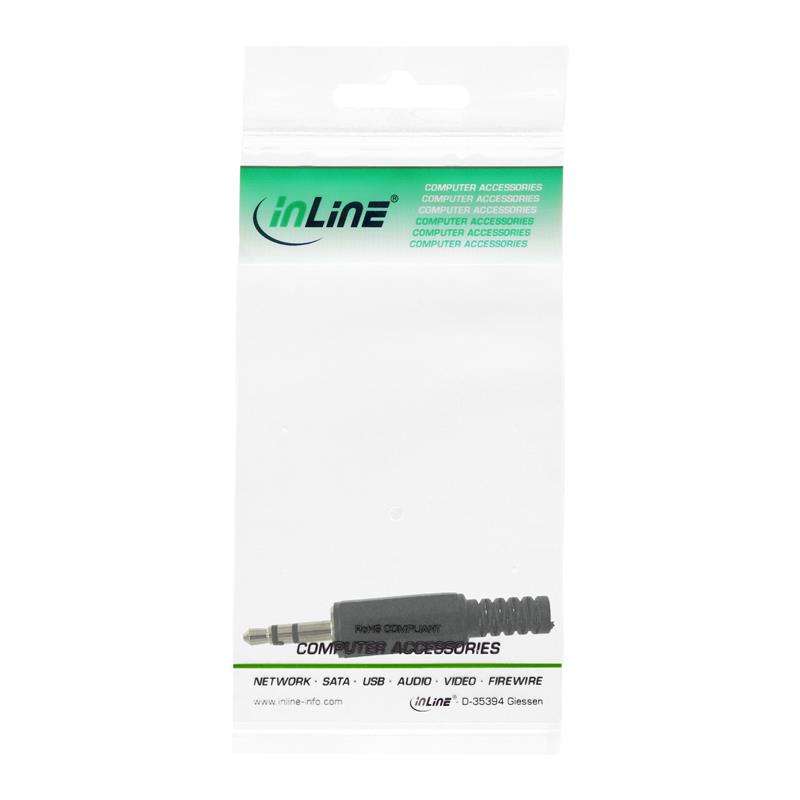 InLine Jackplug 3 5mm Stereo soldeerversie 
