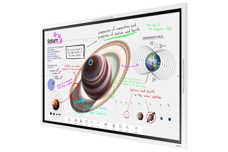 Samsung WM55B Digitale signage flatscreen 139,7 cm (55"") VA Wifi 350 cd/m² 4K Ultra HD Wit Touchscreen Type processor Tizen 6.5 16/7