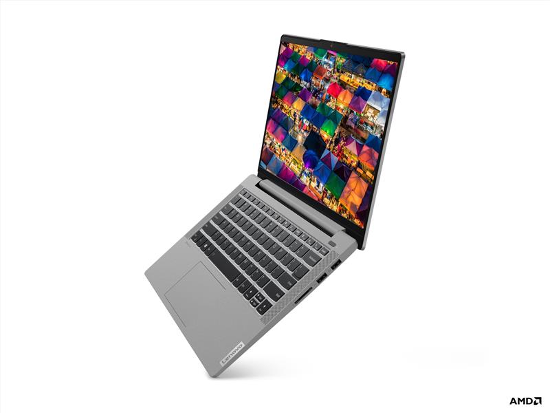 Lenovo IdeaPad 5 5700U Notebook 35,6 cm (14"") Full HD AMD Ryzen™ 7 16 GB DDR4-SDRAM 512 GB SSD Wi-Fi 6 (802.11ax) Windows 11 Home Grijs, Platina