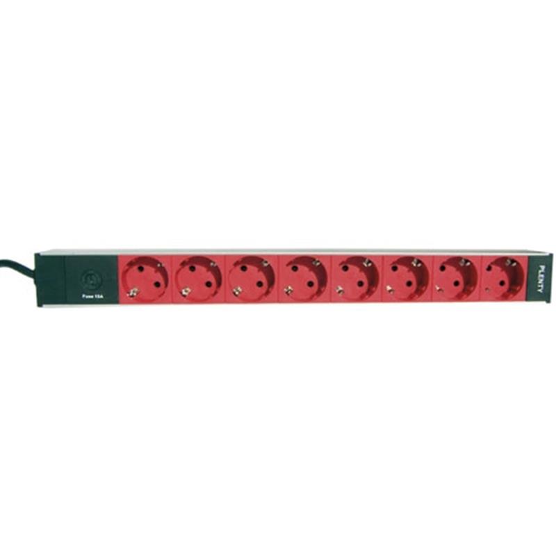 Plenty Plenty PDU met C14 UPS Stekker en 8 x Type F outlets