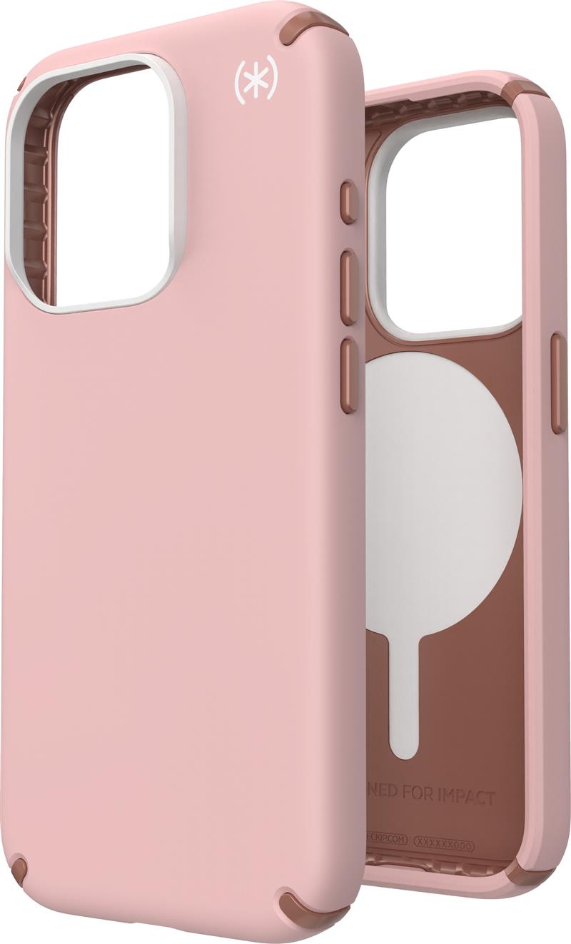 Speck Presidio2 Pro + MS Apple iPhone 15 Pro Dahlia Pink - with Microban