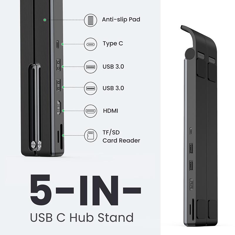 Ugreen X-Kit Bedraad USB 3.2 Gen 1 (3.1 Gen 1) Type-C Zwart