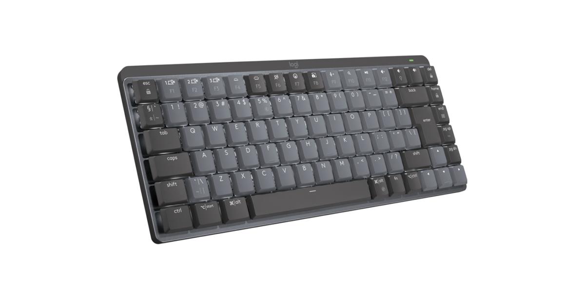 Logitech MX Mini Mechanical toetsenbord RF-draadloos + Bluetooth QWERTY US International Grafiet, Grijs