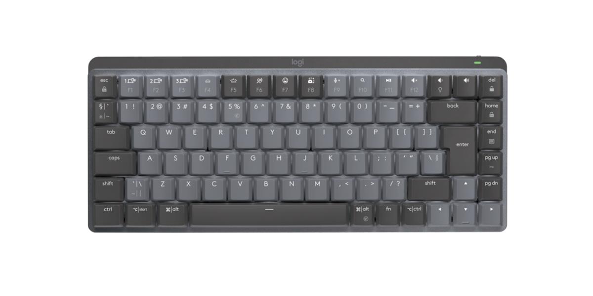 Logitech MX Mini Mechanical toetsenbord RF-draadloos + Bluetooth QWERTY US International Grafiet, Grijs