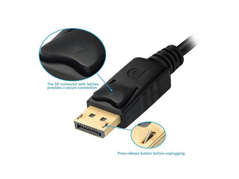 Equip 133441 video kabel adapter 0,24 m DisplayPort DVI-D + VGA (D-Sub) + HDMI Zwart