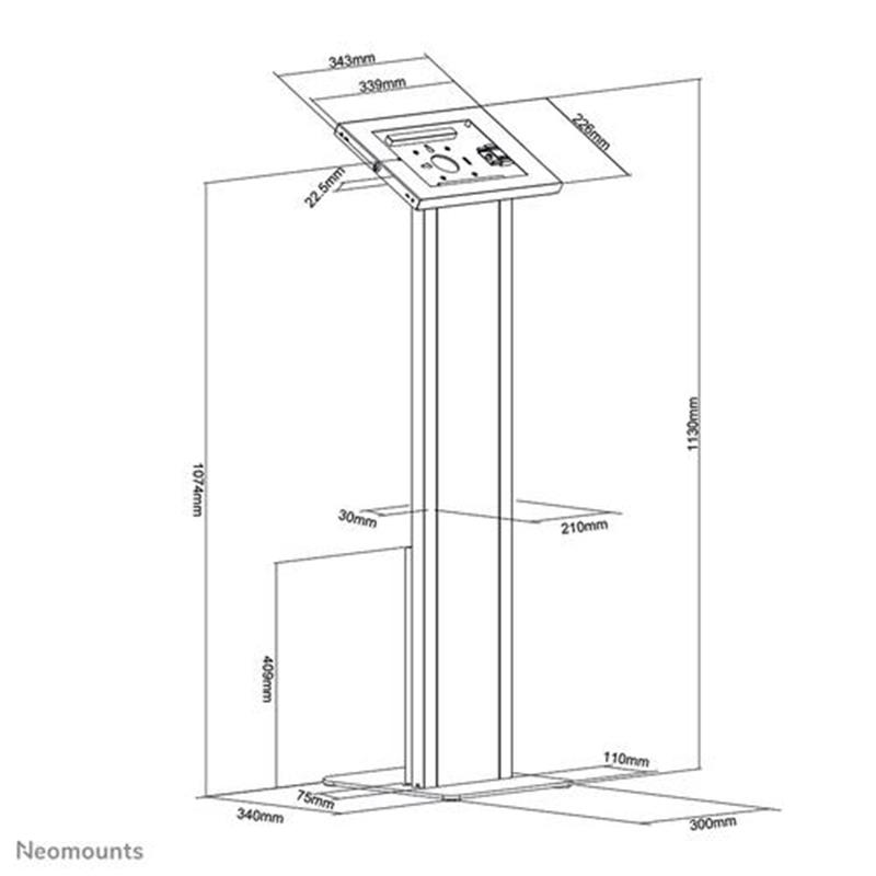 Neomounts tablet vloersteun