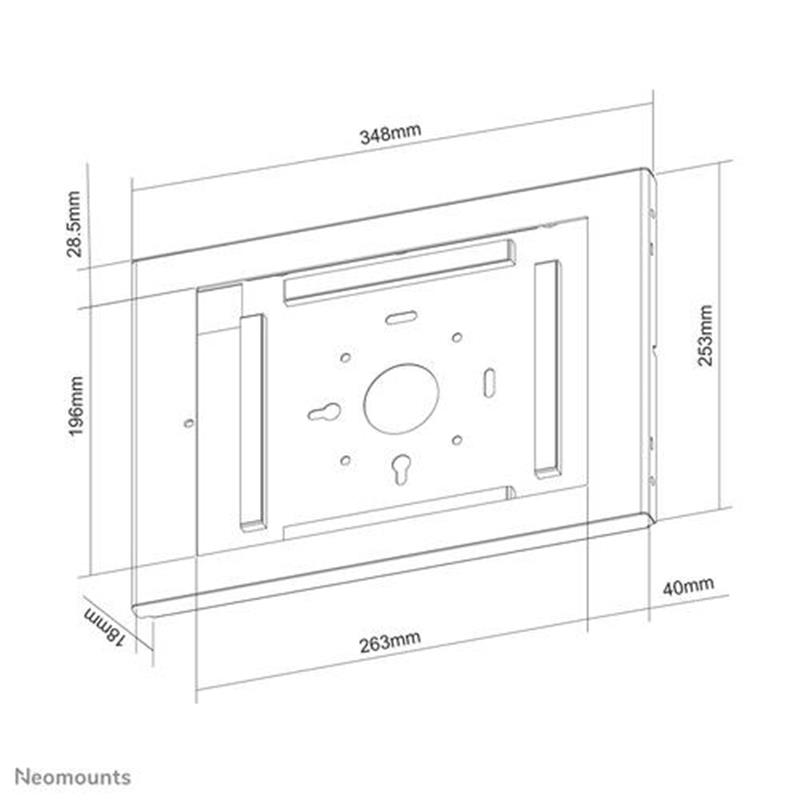 Neomounts wand tablethouder