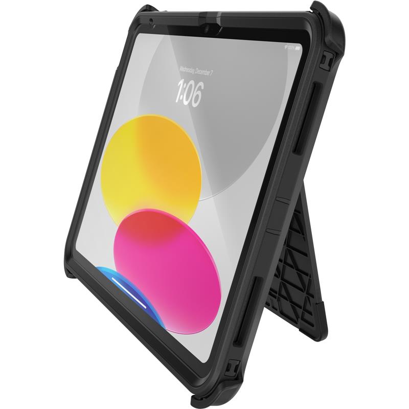 OtterBox Defender Case voor iPad 10th gen, schokbestendig, ultra robuuste met ingebouwde schermbeschermer, 2x getest volgens militaire standaard, Zwar