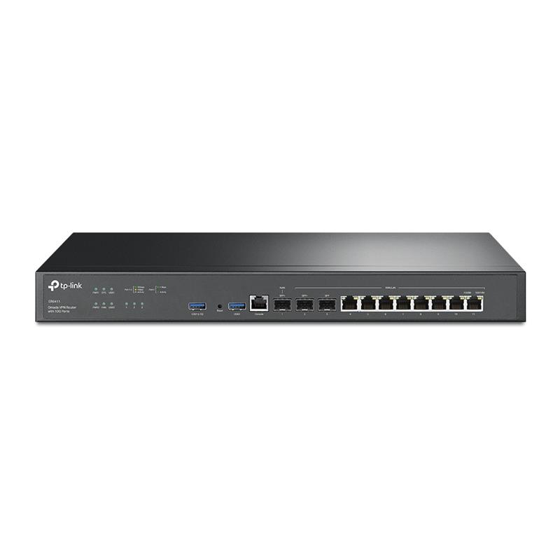 TP-Link ER8411 bedrade router Gigabit Ethernet Zwart