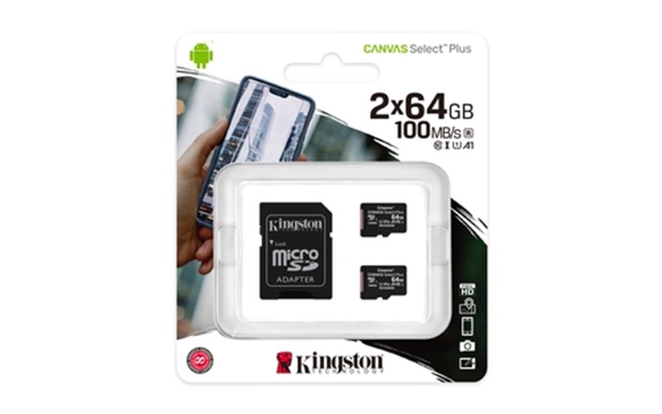 64GB MICROSDXC CANVAS SELECT 2P