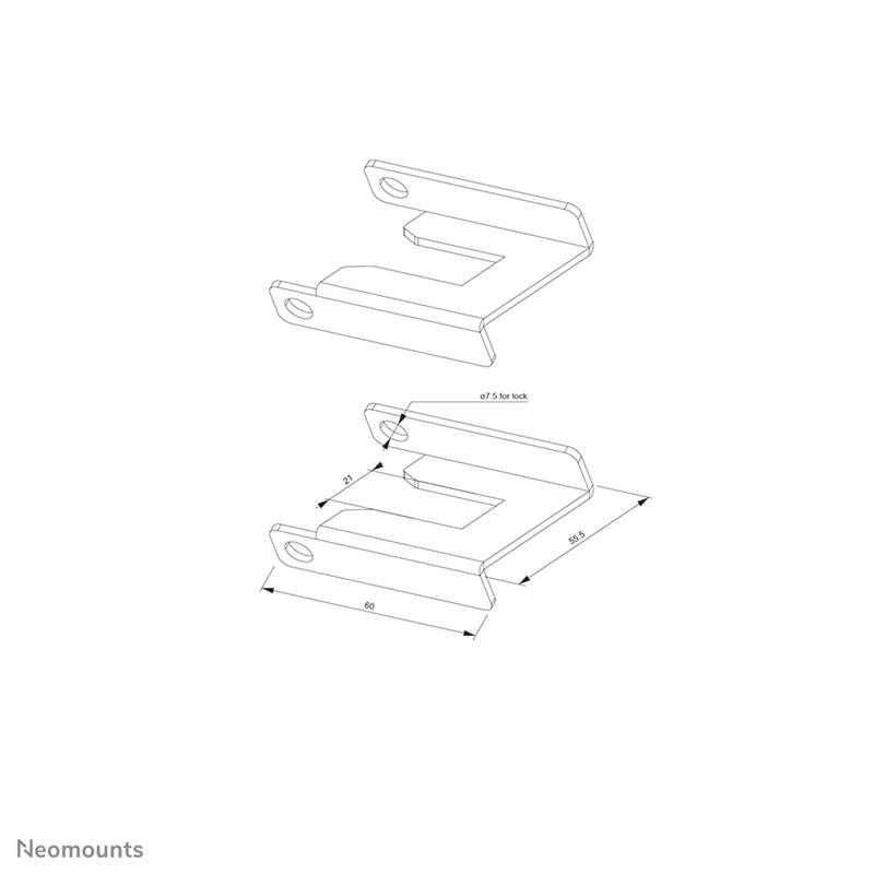 Neomounts wielremslot