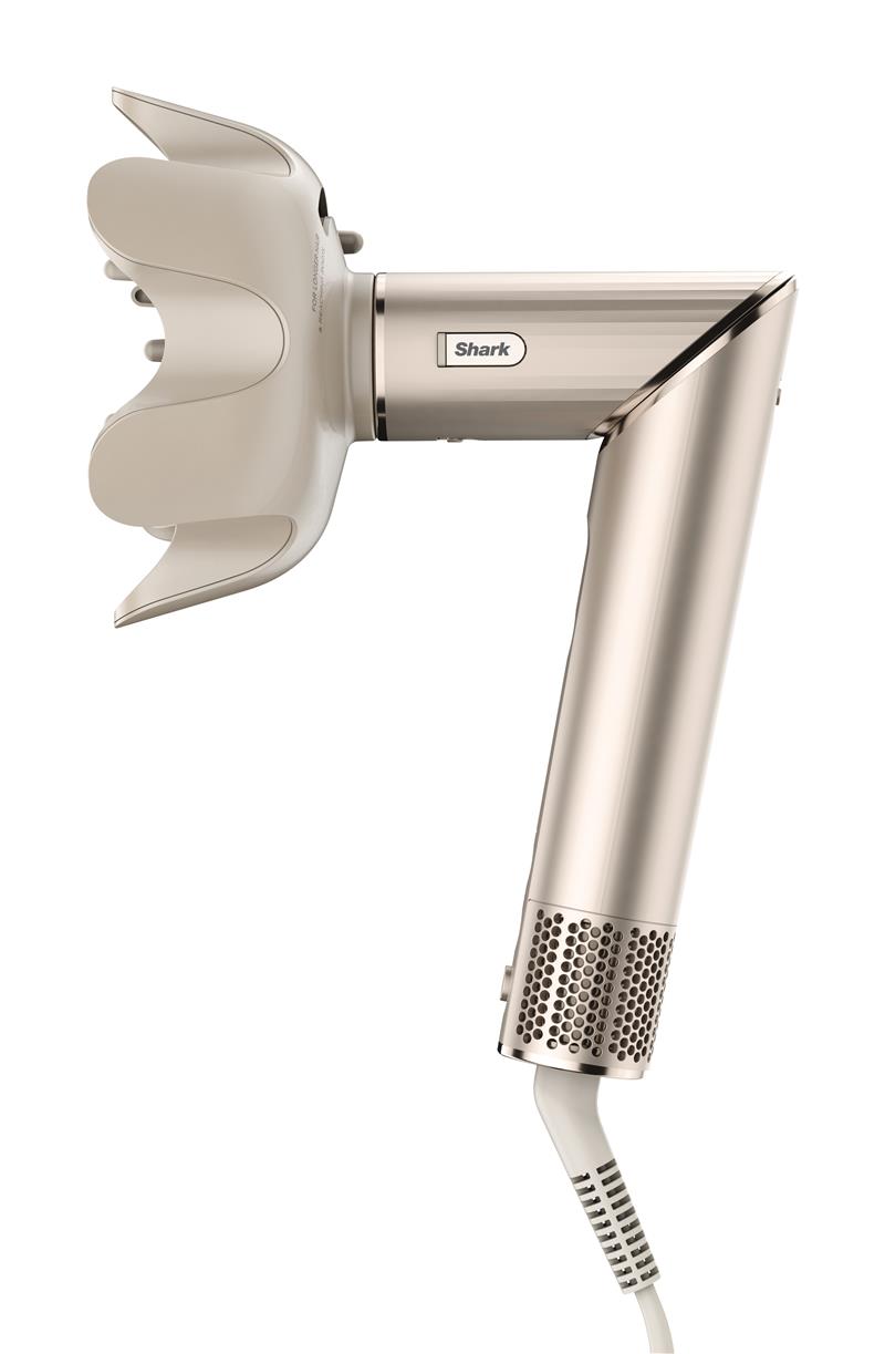 Shark STYLE iQ FlexStyle 5-in-1 Föhn en Multistyler - AirWrap, Diffuser, Concentrator, Volume- en Stijlborstel - Zilver/Goud