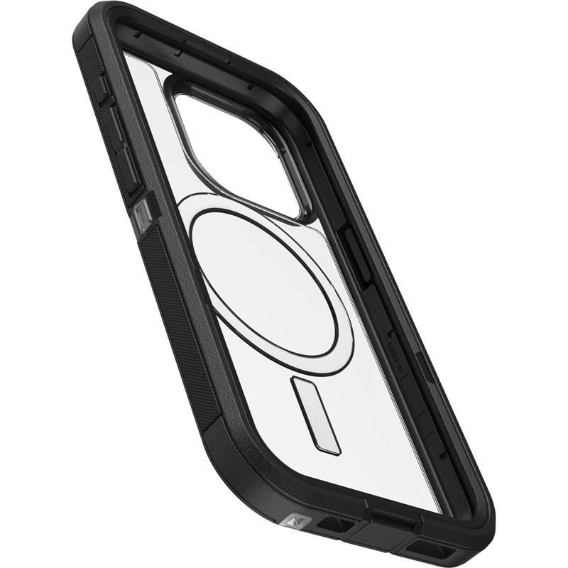 OtterBox Defender Series XT voor iPhone 15 Pro, Dark Side (Clear / Black)