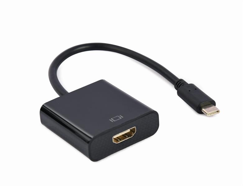 USB type-C naar HDMI adapterkabel 4K@60Hz 15cm zwart