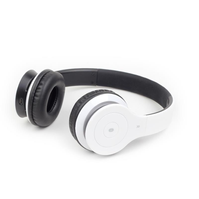 Gembird Audio Bluetooth headset -Berlin- wit 15 uur accuduur bij gebruik 500 uur standby comfortabele verstelbare hoofdband