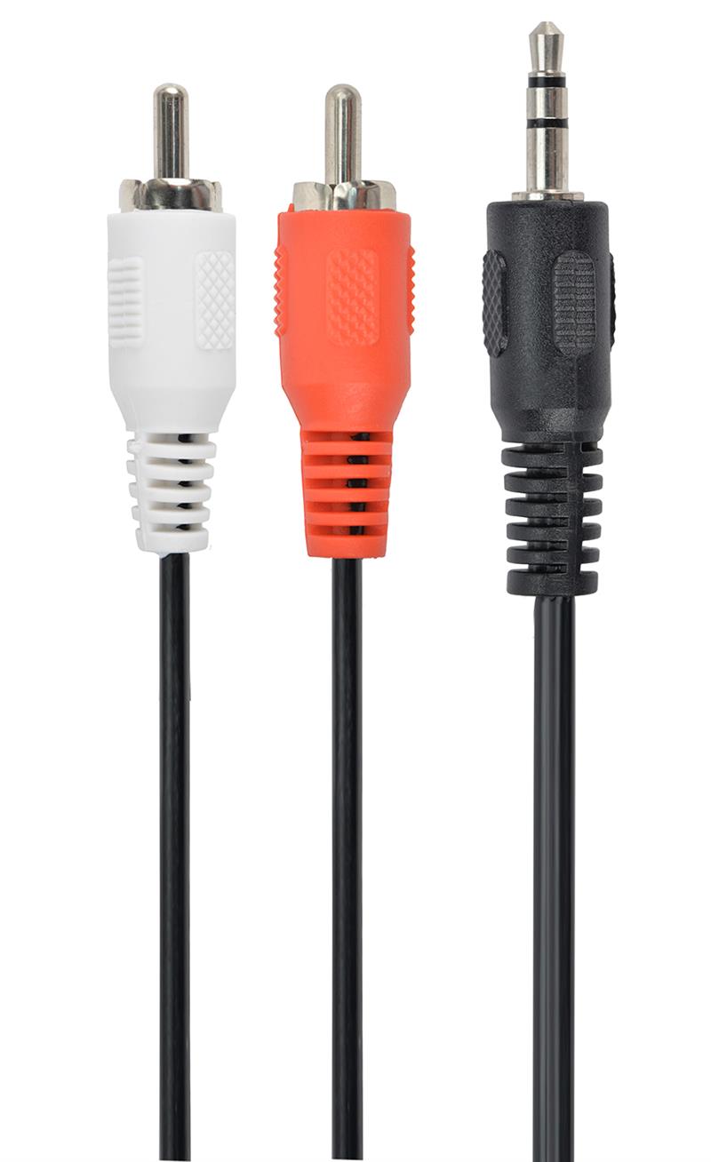 3 5 mm stereo naar RCA plug kabel 2 5 m