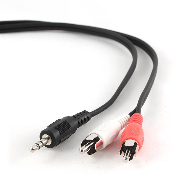 3 5 mm stereo naar RCA plug kabel 2 5 m