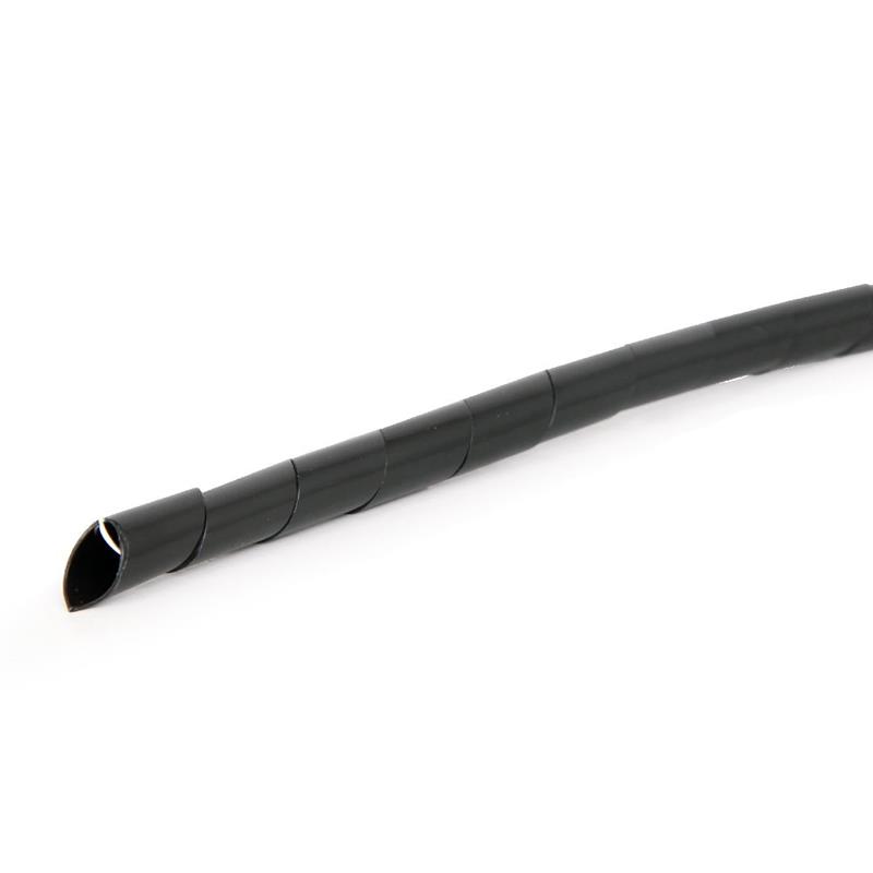 12 mm spiraalband 10 m zwart