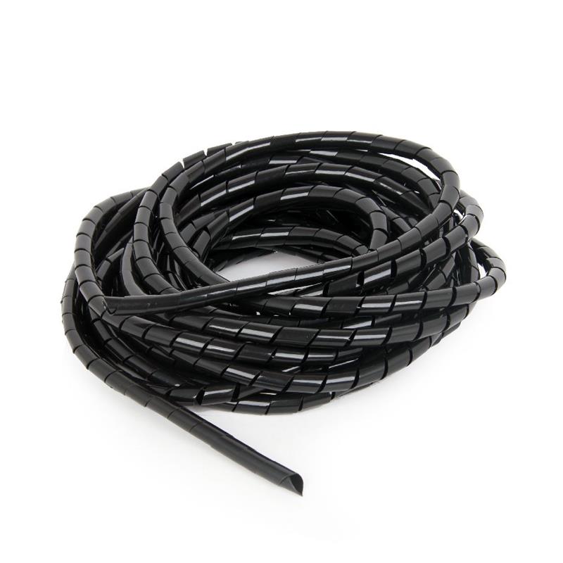 12 mm spiraalband 10 m zwart