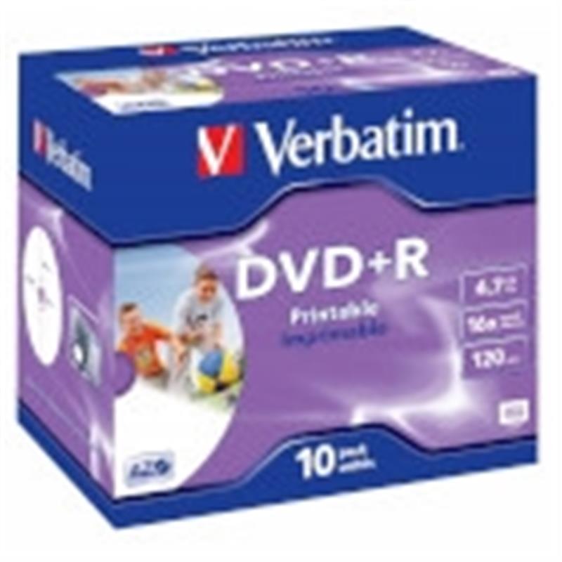 Verbatim 43508 lege dvd 4,7 GB DVD+R 10 stuk(s)