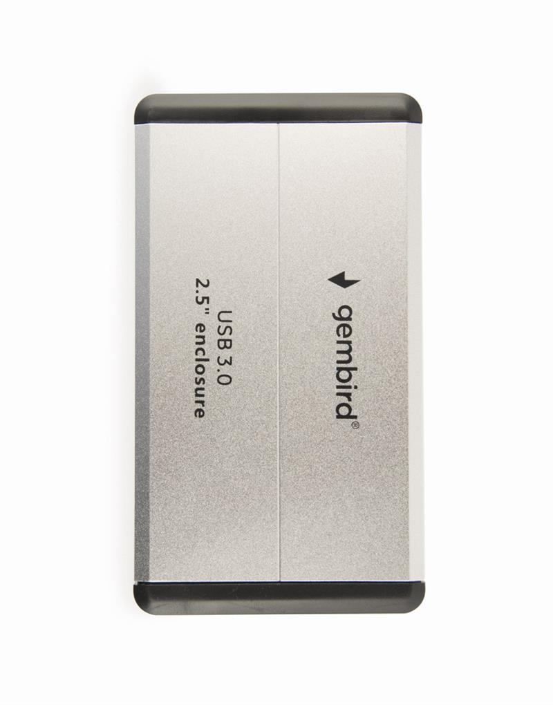 Gembird Externe 2 5inch SATA harddiskbehuizing USB 3 0 zilver